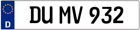 Trailer License Plate